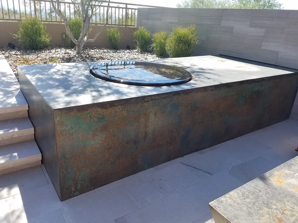 Corten Planter Wall