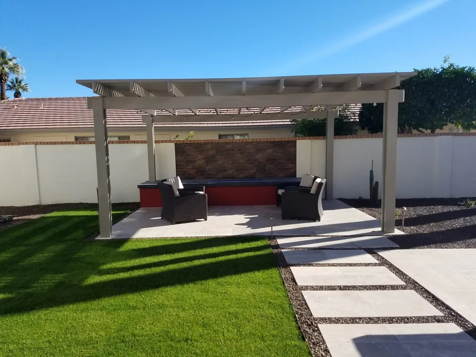 Pergola Travertine Patio