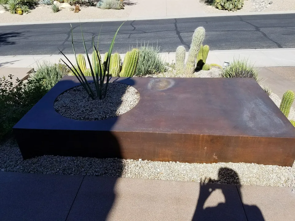 Steel Planter Detail