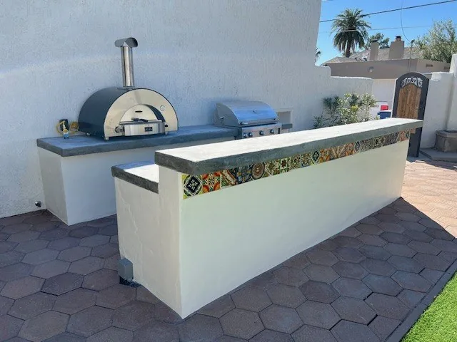 Outdoor Kitchen Fire View