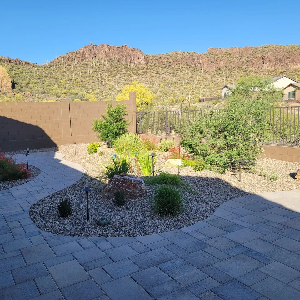 Curved Desert Patio