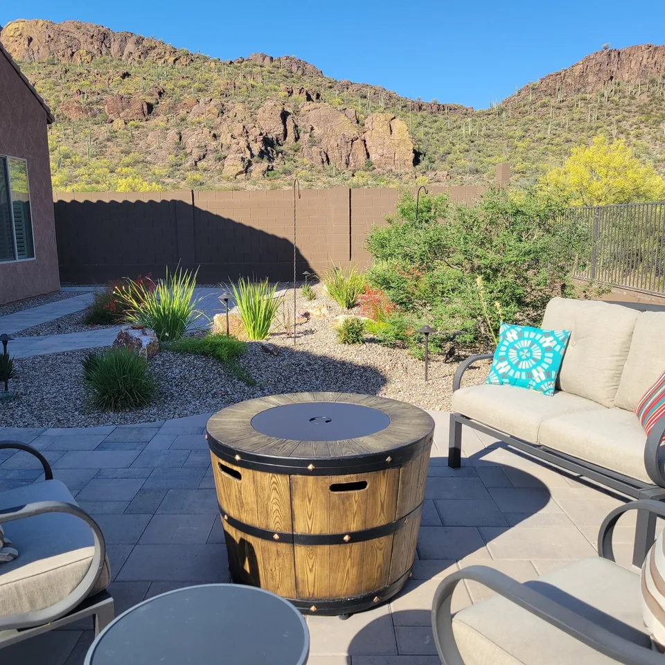 Patio Barrel Seating