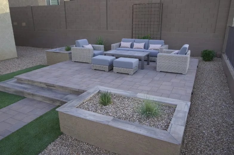 Raised Patio Layout
