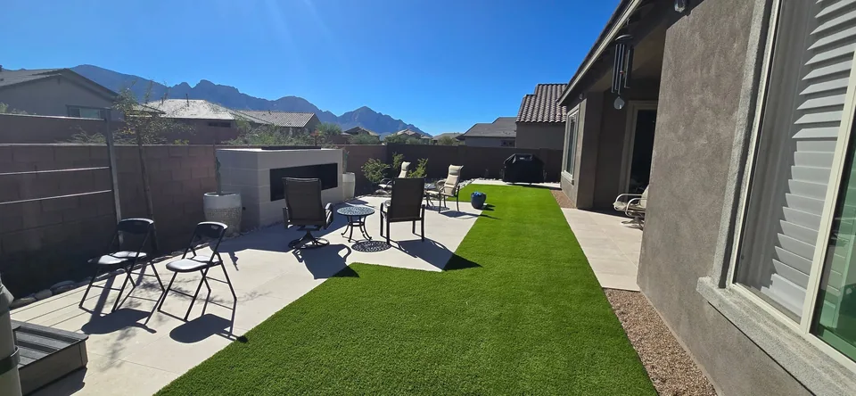 Fireplace Patio Turf