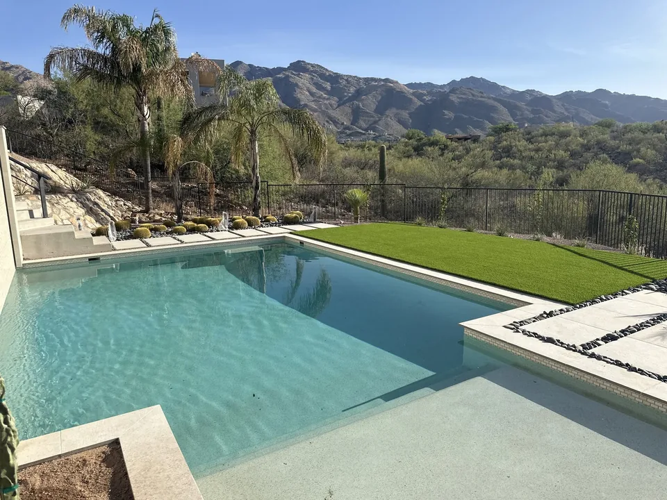 Mountain View Pool Landscape